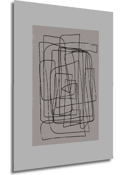 Dekoratif Ahşap Dikdörtgen Tablo Soyut Sanat Çizgiler modelleri