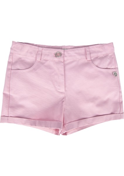 Organik Kanvas Pembe Yazlık Kız Çocuk Şort fiyatları