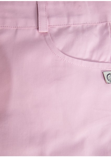 Organik Kanvas Pembe Yazlık Kız Çocuk Şort modelleri
