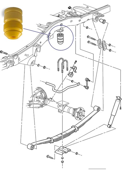 H3 Arka Yumru Durdurma Için 2 Paket Hummer H3 2006-2010 Için Uyumlu Aks Tamponu H3T 2009-2010 (Yurt Dışından) fiyatları