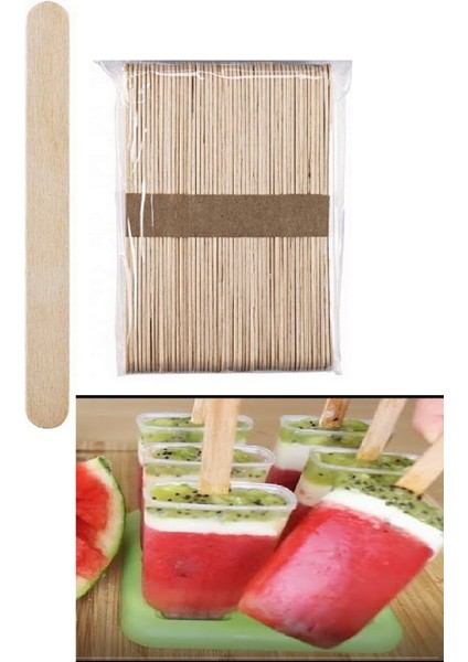 50 Li Ahşap Meybuz Dondurma Çubuğu Dil Çubuğu Dar 11 x 1 cm fiyatları