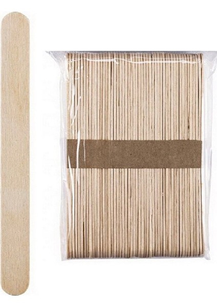 50 Li Ahşap Meybuz Dondurma Çubuğu Dil Çubuğu Dar 11 x 1 cm modelleri