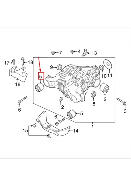 Panamera 970 2009-2011 Için Araba Arka Aks Mount Bushing 97037506100 (Yurt Dışından) fırsatları