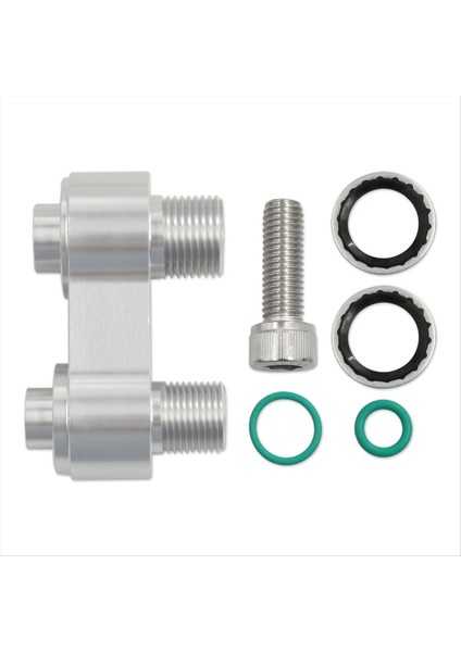 Ac Kompresör Adaptörü Ls Gm R4 Fitting Cnc Alüminyum Yeniden Oluşturma Ac Kompresör Kütük Alüminyum Düz Adaptör (Yurt Dışından)