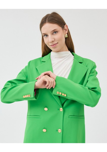 Kadın Kruvaze Kapamalı Reglan Kollu Fletolu Cep Detaylı Ceket modelleri