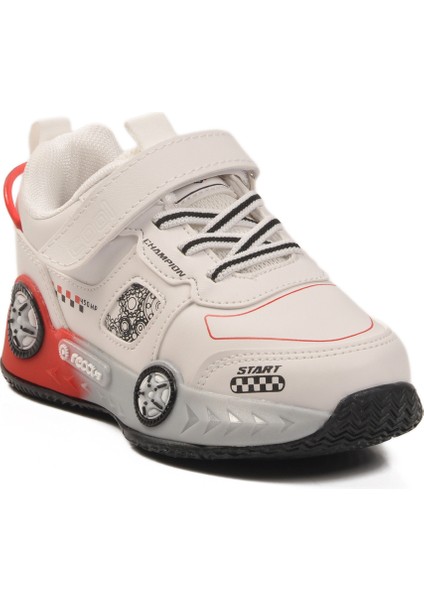 Beyaz Cırtlı Erkek Çocuk Spor Ayakkabı modelleri