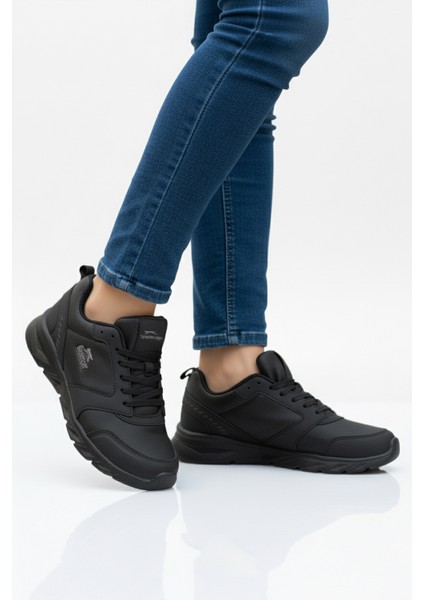 Siyah Bağcıklı Unisex Spor Ayakkabı