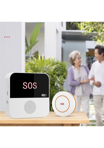 Kablosuz Wifi Yaşlı Bakıcı Çağrı Sos Çağrı Düğmesi Acil Durum Sos Uyarı Sistemi Yaşlılar Için Yaşlılar (B) (Yurt Dışından) modelleri