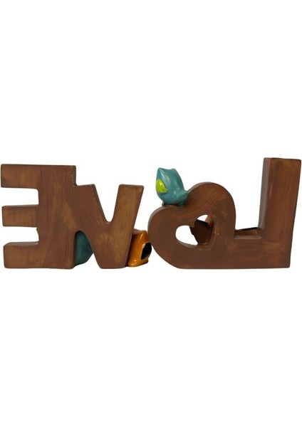 7970 Love Yazılı Baykuş Figürlü Biblo - 2’li Set fırsatları