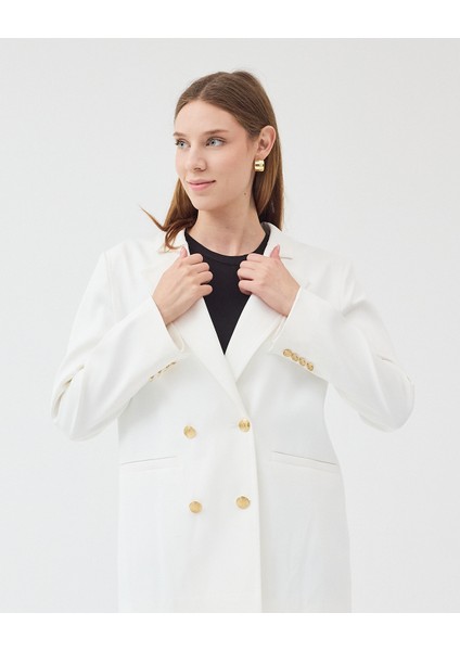 Kadın Kruvaze Kapamalı Reglan Kollu Fletolu Cep Detaylı Ceket fiyatları