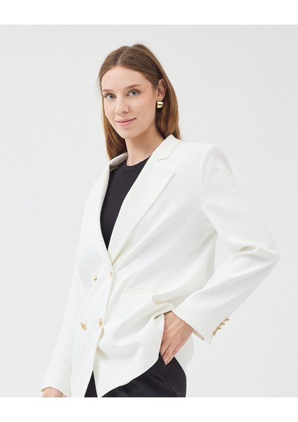 Kadın Kruvaze Kapamalı Reglan Kollu Fletolu Cep Detaylı Ceket fırsatları