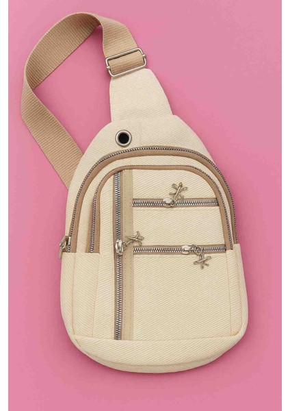 Krem Renk Kanvas Mini Sırt Çantası fiyatları