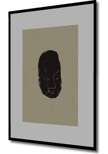 Dekoratif Ahşap Dikdörtgen Tablo Soyut Silüet Çerçeve Görünümlü fiyatları