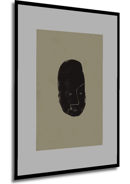 Dekoratif Ahşap Dikdörtgen Tablo Soyut Silüet Çerçeve Görünümlü modelleri