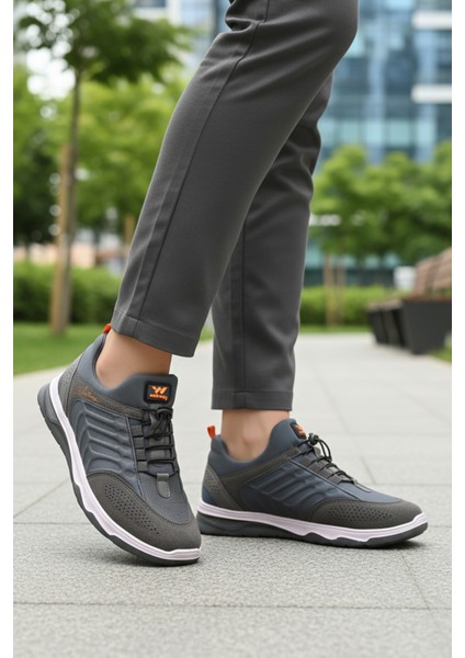 Füme Lastik Bağcıklı Erkek Spor Ayakkabı modelleri