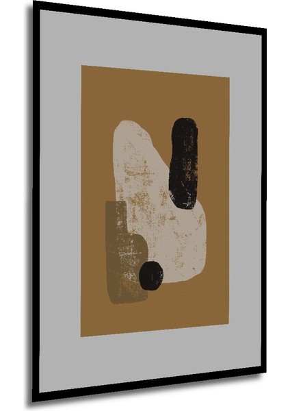 Dekoratif Ahşap Dikdörtgen Tablo Soyut Sanat Harmoni Çerçeve Görünümlü modelleri