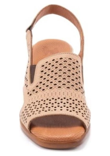 Venüs 2311503Y Kadın Hakiki Deri Kalın Orta Topuklu Yazlık Ayakkabı