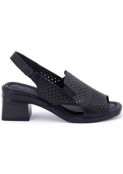 Venüs 2311503Y Kadın Hakiki Deri Kalın Orta Topuklu Yazlık Ayakkabı
