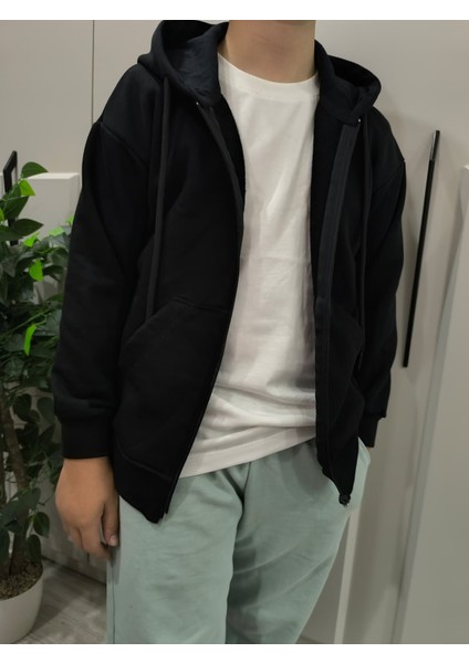 Yüksek Kalite Kapüşonlu ve Fermuarlı Pamuklu Unisex Çocuk Sweatshirt modelleri