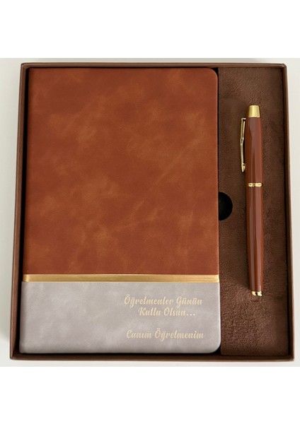 Öğretmenlere Özel Hediyelik Defter Kalem Seti