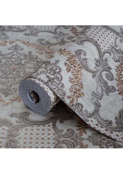 Adawall 6802 | Damask Desenli Duvar Kağıdı (6802-4 : Bej, Koyu) modelleri