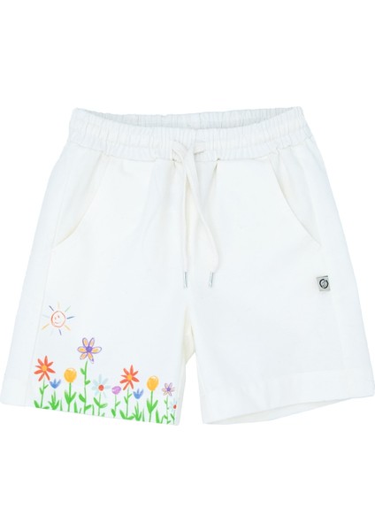 Organik Kanvas Beyaz Baharlık Kız Çocuk Şort fiyatları