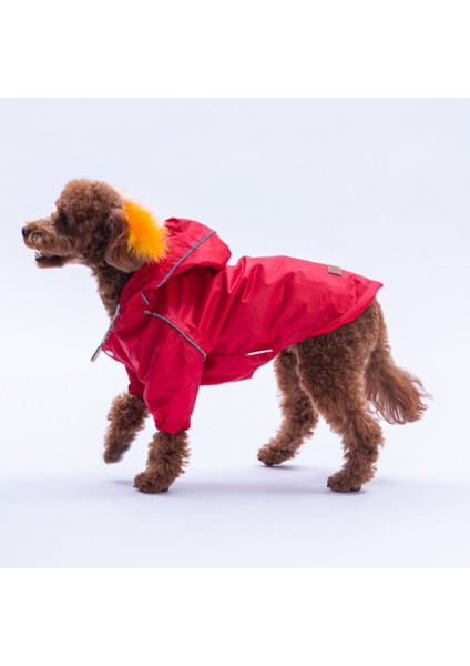 Kırmızı Pluvia V25 Köpek Mont Köpek Yağmurluk Köpek Kıyafeti Köpek Elbisesi fırsatları