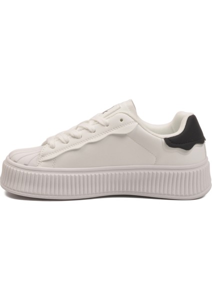 Beyaz Bağcıklı Unisex Spor Ayakkabı fırsatları