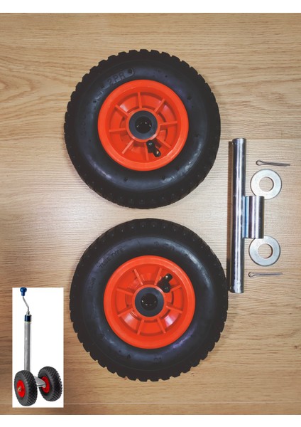 Karavan/Römork Pilot Tekeri Çift Tekere Dönüştürme Seti