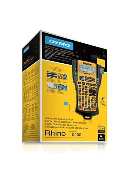 5200, Elde Taşınır Endüstriyel Etiketleme Makinesi (6/9/12/19 mm Rhino Şeritlerle Uyumlu Kullanım) - S0841480 fiyatları