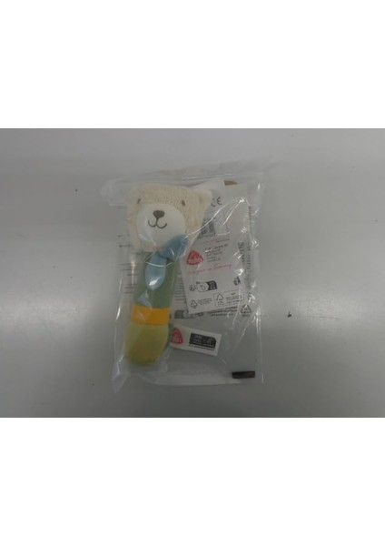 Çubuk Kavrama Oyuncağı Ayıcık - Kavramak Için Çıngıraklı Motor Becerileri Oyuncağı - Organik Pamuklu Pelüş Hayvan Kavrama Oyuncağı- 0+Aylık Bebekler ve Küçük Çocuklar Için Oyuncak modelleri