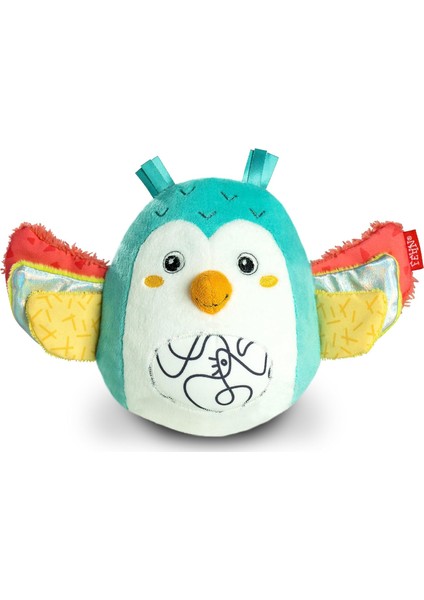 Devrilmez Bebek Oyuncağı - Kavramak, Hissetmek ve Dürtmek Için Dik Duran Motor Becerileri Oyuncağı - 6+ Aylık Bebekler ve Küçük Çocuklar Için Çanlı ve Devrilmez