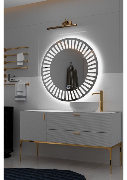 Rectangle Sunray Minimalist LEDLİ Özel Tasarım Ayna