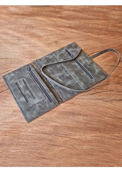 Tütün Kesesi Cüzdan Lüks Görünüm %100 Deri Küçük Boy Hava Geçirmeyen 13x19 cm