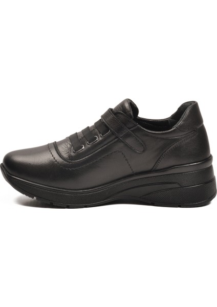 Siyah Hakiki Deri Kadın Casual Ayakkabı fırsatları