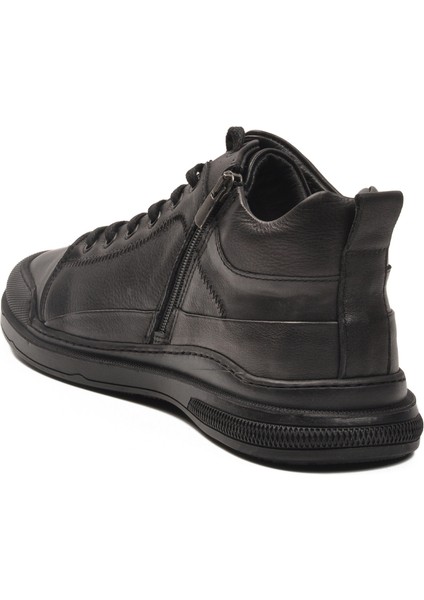 Siyah Hakiki Deri Erkek Düz Bot fırsatları