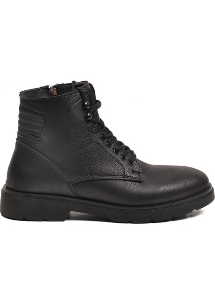 Siyah Içi Polarlı Fermuarlı Bağcıklı Erkek Bot fiyatları