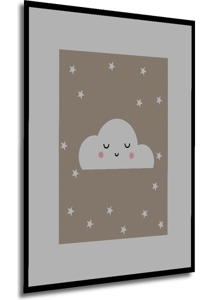 Dekoratif Ahşap Dikdörtgen Tablo Uyuyan Bulut Çerçeve Görünümlü modelleri