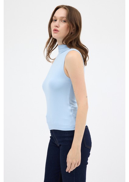Mavi Kadın Kolsuz Yüksek Yaka Body 8155A modelleri