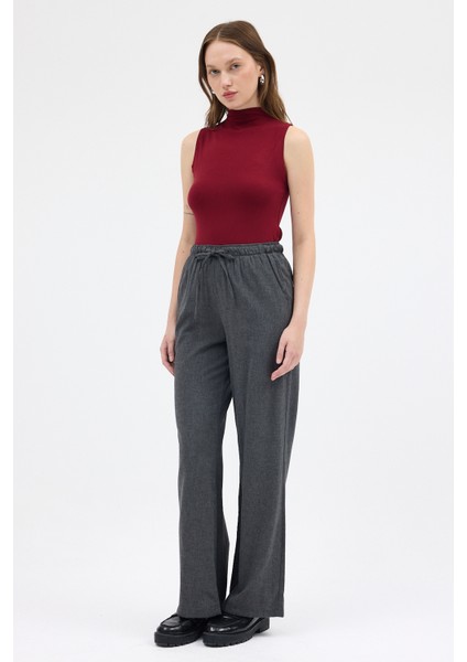 Bordo Kadın Kolsuz Yüksek Yaka Body 8155A fırsatları