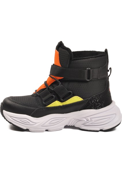 Siyah Cırtlı Içi Polarlı Erkek Çocuk Sneaker Bot fiyatları