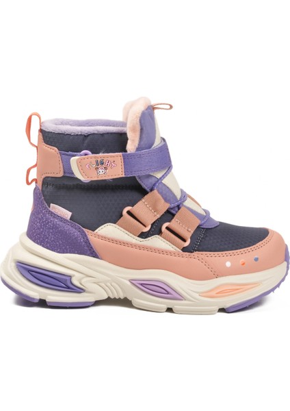 Pudra Cırtlı Içi Polarlı Kız Çocuk Sneaker Bot