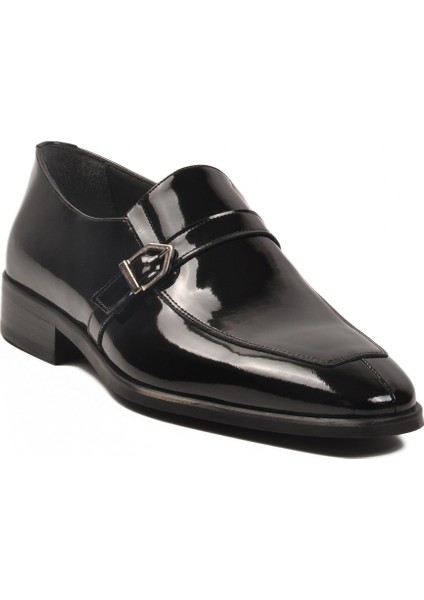 Siyah Rugan Hakiki Deri Erkek Klasik Ayakkabı modelleri