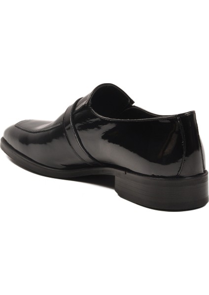 Siyah Rugan Hakiki Deri Erkek Klasik Ayakkabı fırsatları
