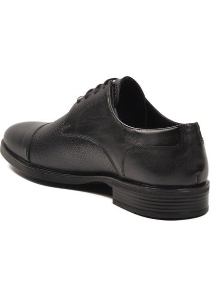 Siyah Hakiki Deri Bağcıklı Erkek Klasik Ayakkabı fırsatları