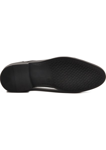 Siyah Hakiki Deri Bağcıklı Erkek Klasik Ayakkabı indirimleri