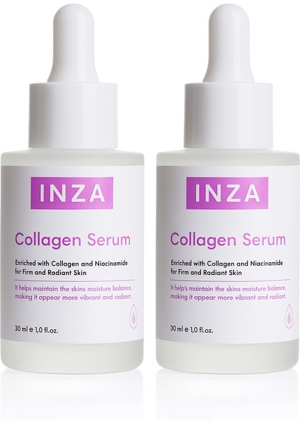 Kolajen Serum 2’li Set – Sıkılaştırıcı ve Nemlendirici Yüz Serumu – Ince Çizgi Karşıtı – 2 x 30 ml