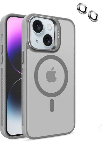 iPhone 14 Kılıf Armor Seri Magsafe Uyumlu Stand Özellikli Kamera Lensli Kapak