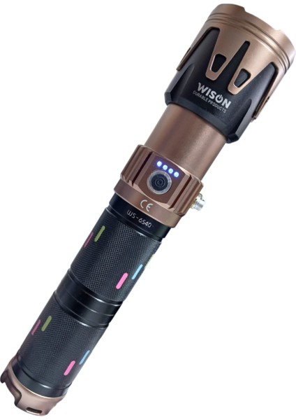 WS-6540 Profesyonel Yakıcı Özellikli El Feneri | 50W – 5000 Lümen – 19200 Mah – Zoomlu & Type-C Şarjlı fırsatları