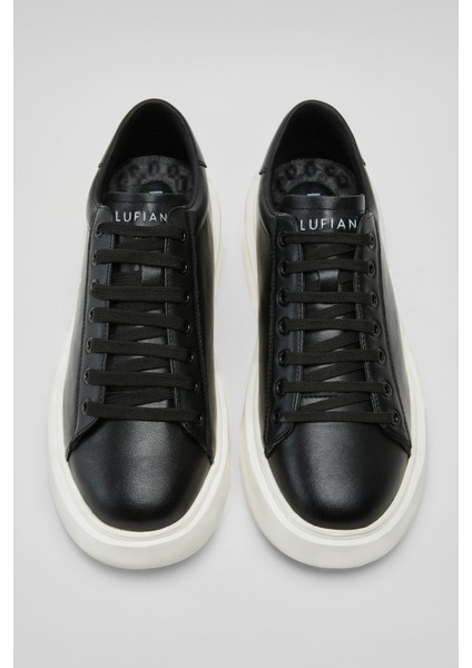 Siyah Hakiki Deri Bağcıklı Erkek Sneaker modelleri